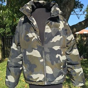 H&M Camouflage Puffer Coat